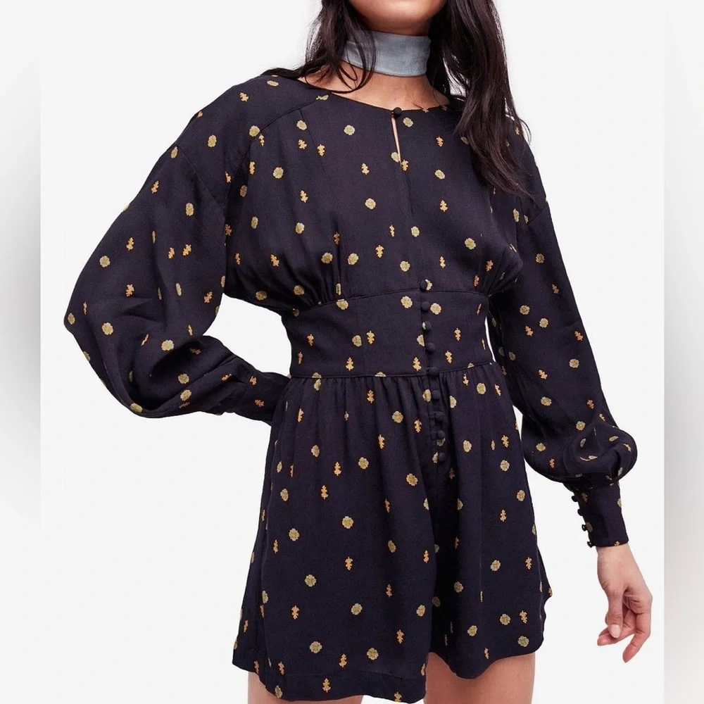 Free People Love Grows Geometric Playsuit - Picture 7 of 10